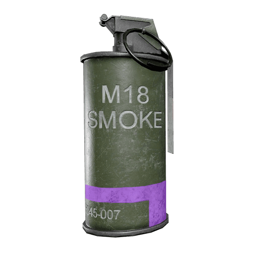 Grenade de signalisation M18 : zone d'atterrissage