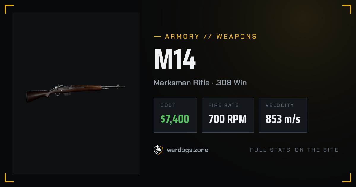 M14: WARDOGS Weapon Stats & Price · Wardogs Zone
